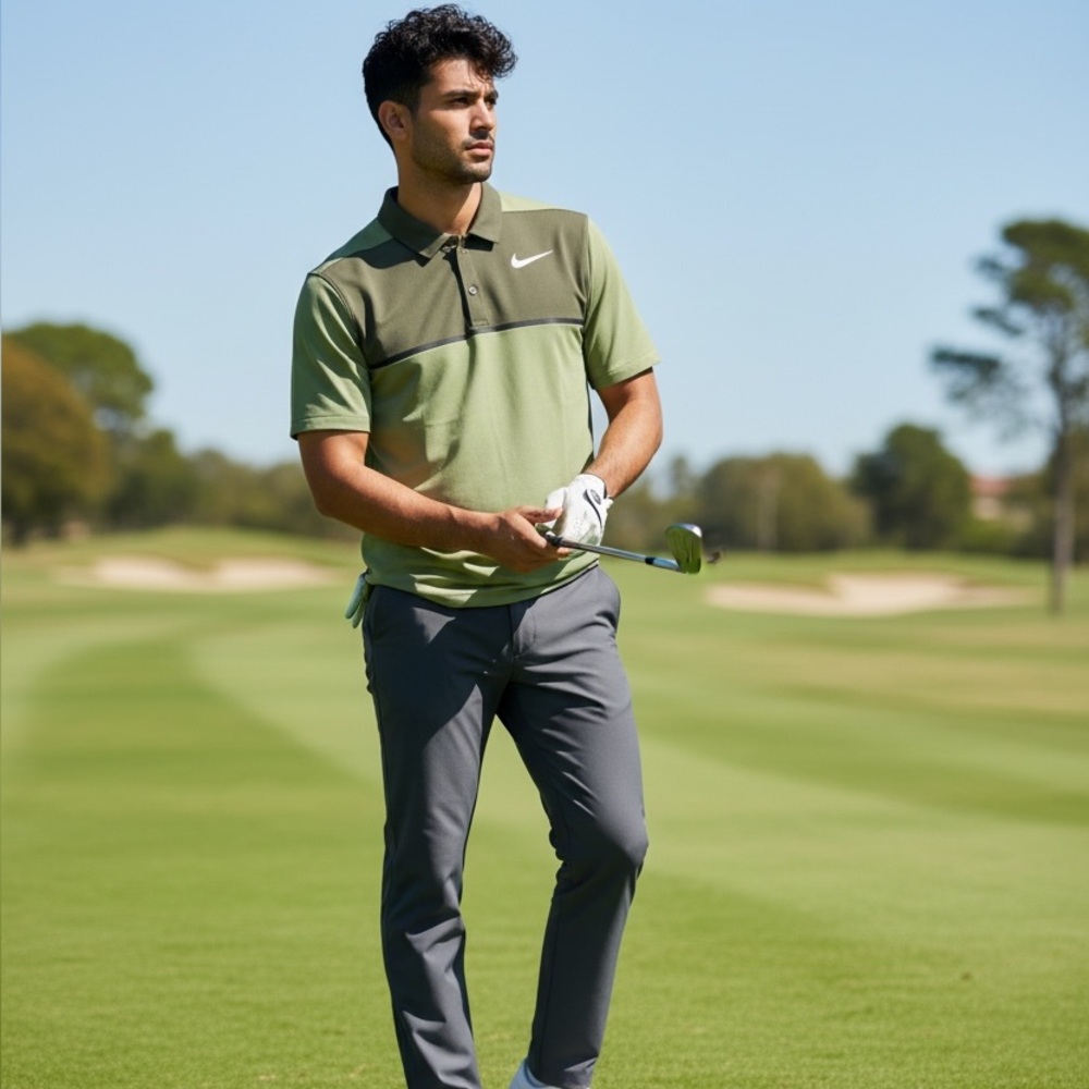 Nike Men's Green Golf Polo Shirt